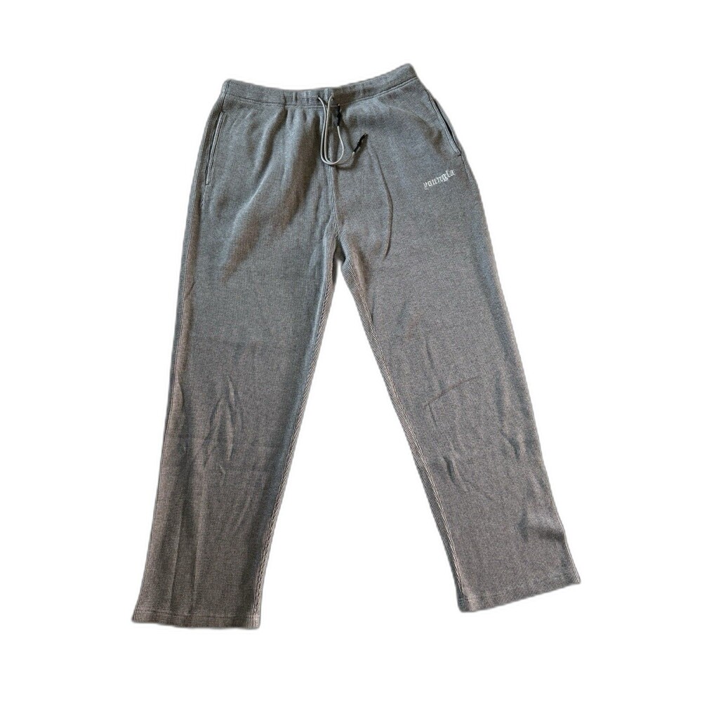 YoungLA Cozy Thermal Waffle Knit Joggers Gray Men’s 3XL NWOT
